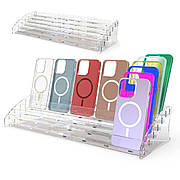 Підставка, вітрина ACRY під 30 чохлів для смартфонів 470х85х170 мм