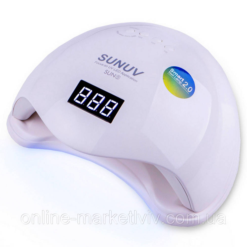 Лампа для манікюру 48 Вт, Оригінал SUN 5 / Професійна UV/LED манікюрна лампа