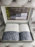 Подарочный набор полотенец для ванной Belizza Goldcase 50х90см + 70х140см