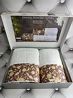Подарочный набор полотенец для ванной Belizza Versage 50х90см + 70х140см