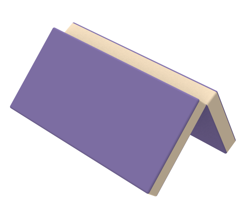 Мат гімнастичний складний, вторинний поролон 100х100х5 см, тканина ПВХ (Kidigo ТМ)