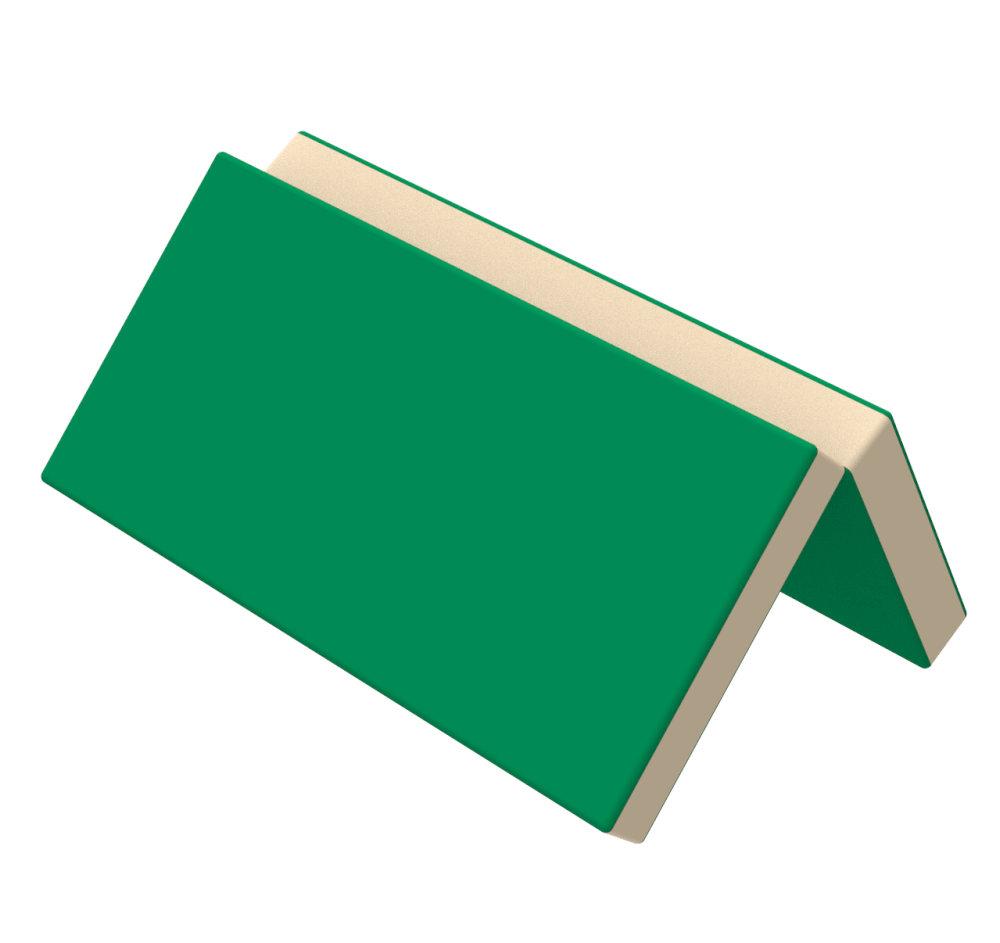 Мат гімнастичний складаний, вторинний поролон 200х200х5 см, шкірозамінник Флай (Kidigo ТМ)