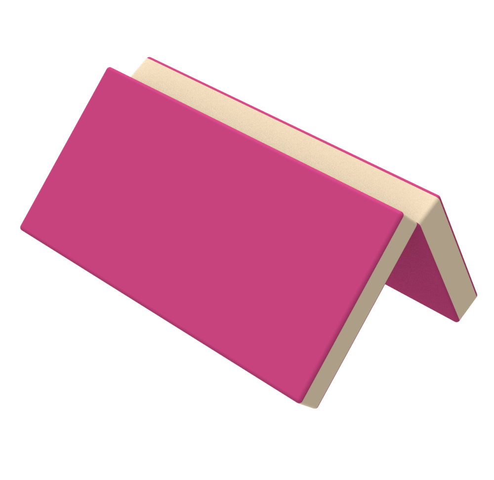 Мат гімнастичний складений, вторинний поролон 100х100х5 см, шкірозамінник Флай (Kidigo ТМ)