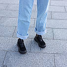 Жіночі чорні кросівки з натуральної шкіри та замші  41 р-р, фото 8
