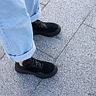 Жіночі чорні кросівки з натуральної шкіри та замші  41 р-р, фото 10