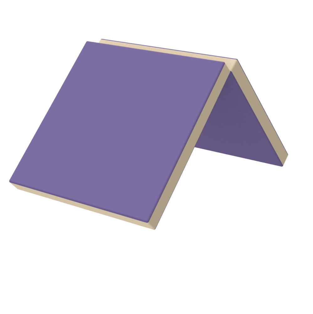 Мат гімнастичний складаний, вторинний поролон 200х100х5 см, шкірозамінник Флай (Kidigo ТМ)