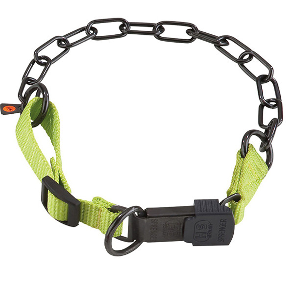 Sprenger Adjustable Collar with Assembly Chain СПРЕНГЕР РЕГУЛЬОВАНИЙ НАШИЙНИК з нейлоном для собак, середня ланка, нержавіюча, фото 1