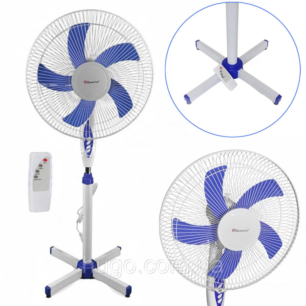Підлоговий вентилятор MS 1621 Fan Remote з пультом / Побутовий вентилятор для дому, кімнатний, домашній