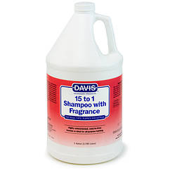 Davis 15 to 1 With Fragrance ДЕВІС 15:1 шампунь з ароматом для собак і котів, концентрат