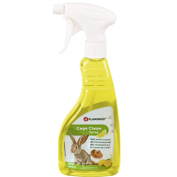 Flamingo Clean Spray Lemon ФЛАМІНГО КЛІН СПРЕЙ ЛИМОН для очищення кліток гризунів, фото 1