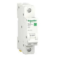 Автоматичний вимикач Schneider RESI9 63А, 1P, крива С, 6 кА