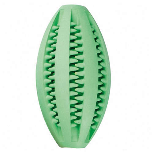 Flamingo Rugby With Mint ФЛАМІНГО М’ЯЧ РЕГБІ із зубцями та запахом м’яти, гумова іграшка для собак, фото 1