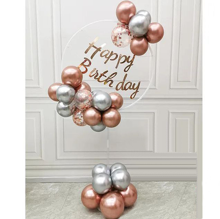 Кульки на підставці коло | Рожеве золото, фото 1