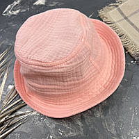 Панама дитяча для дівчинки муслінова BEWARM рожевий