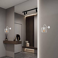 Біле бра 16см (56-WPR103F3-1 WH), фото 5