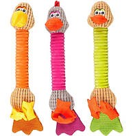 Игрушка мягкая Flamingo Bird With Feet, для собак 23см