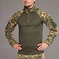 Рубашка полевая тактическая Убакс размер М, Мультикам / Кофта рубашка армейская для ВСУ под бронежилет (M-2XL)