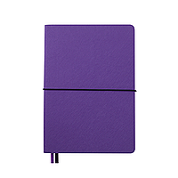 Блокнот UNIQUE BUROMAX (А5, середній, у клітинку, обкл. м' яка, фіолетовий / чорний) BM.295107