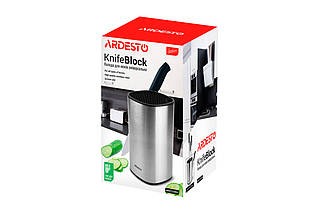 Підставка для ножів (неіржавка сталь)Kamille KM-7611 22 см, фото 4