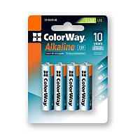 Батарейка СolorWay Alkaline Power лужні AA (4 шт) (CW-BALR06-4BL)