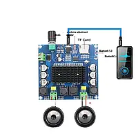 Підсилювач звуку D-класу XH-A105 TDA7498 2 х 100 Вт MicroSD Bluetooth 5.0