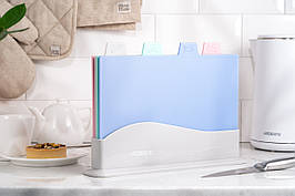 Набір кухонних дощок на підставці 5 предметів ARDESTO Fresh AR1404GP