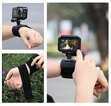 Кріплення на руку, зап'ястя для екшн камер GoPro, DJI, Xiaomi та інших камер 360°, фото 3