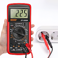 Мультиметр DT-9205A для измерения напряжения, силы тока, емкости, теста транзисторов