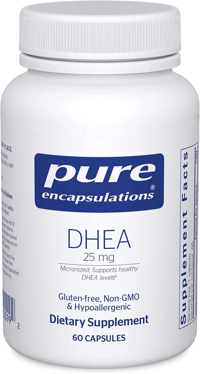 Pure Encapsulations DHEA / ДГЕA / Дегідроепіандростерон 25 мг 60 капсул