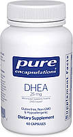 Pure Encapsulations DHEA / ДГЕA / Дегідроепіандростерон 25 мг 60 капсул