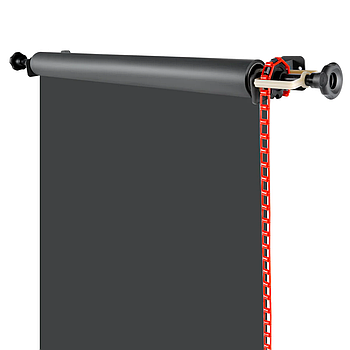 Чорний вініловий фон матовий 2.0 х 3.0 м AG Vinyl BD-PRO студійний для зйомки фото, відео, одягу - на алюмінієвій трубі для підйомних механізмів