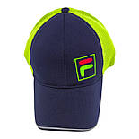 Кепка бейсболка чоловіча Польща 54-58 розмір сітка низька посадка літня темно-синій (ББ589), фото 2