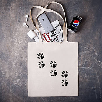 Шоппер з креативним дизайном "Лапки"