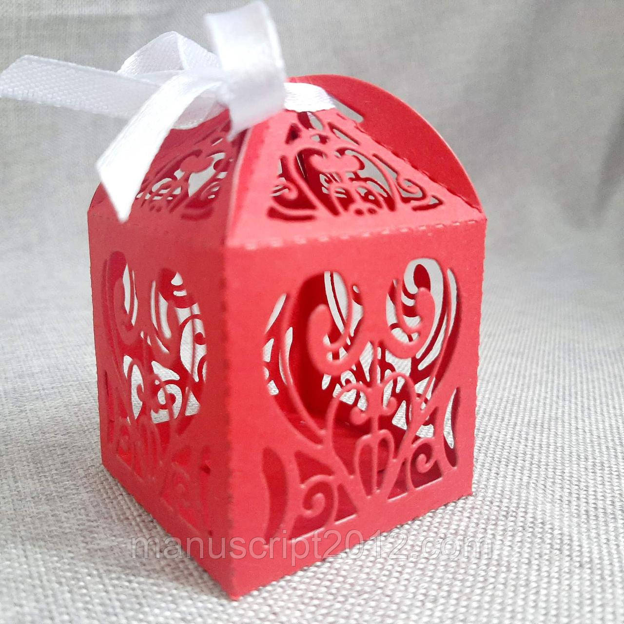 Коробка-бонбон'єрка червона 50х50х50 мм. (ID#1843101627), цена: 11 ...