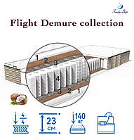 Матрас Flight/Флайт 23см 90x190 DEMURE Collection с кокосом