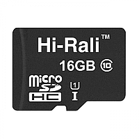 Карта пам'яті маленька мікро сд 16 GB 10 класу | Hi-Rali MicroSDHC