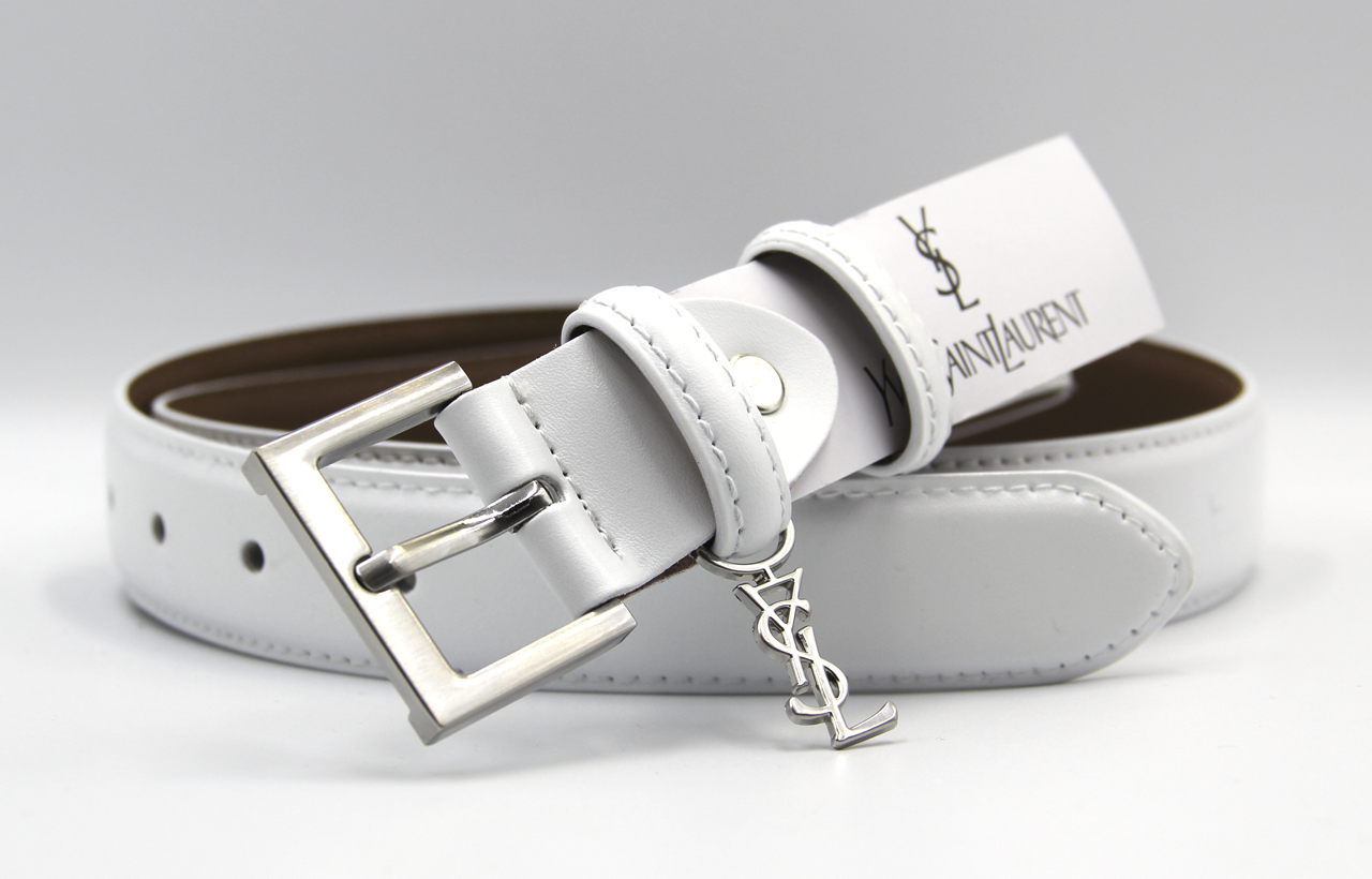Ремінь жіночий YVES SAINT LAURENT шкіряний 30 мм, фото 1