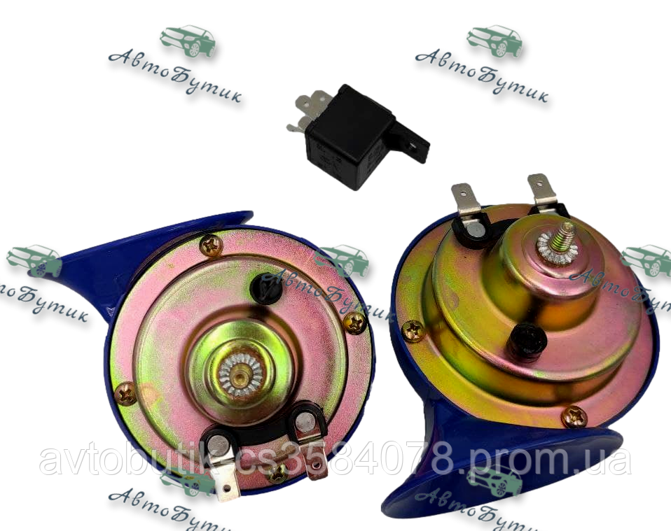 Сигнал автомобільний 12V двоконтактний, фото 1