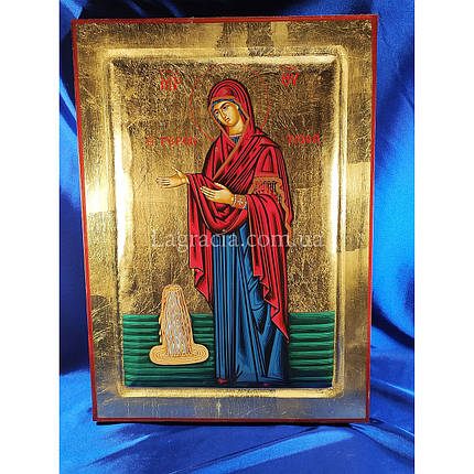 Ікона Божа Матір Геронтісса ручний розпис 30 Х 42 см, фото 2