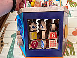 Дитяча розвивальна іграшка Бізікуб із лабіринтом MD 2605 Бізіборд музичний Б У, фото 2