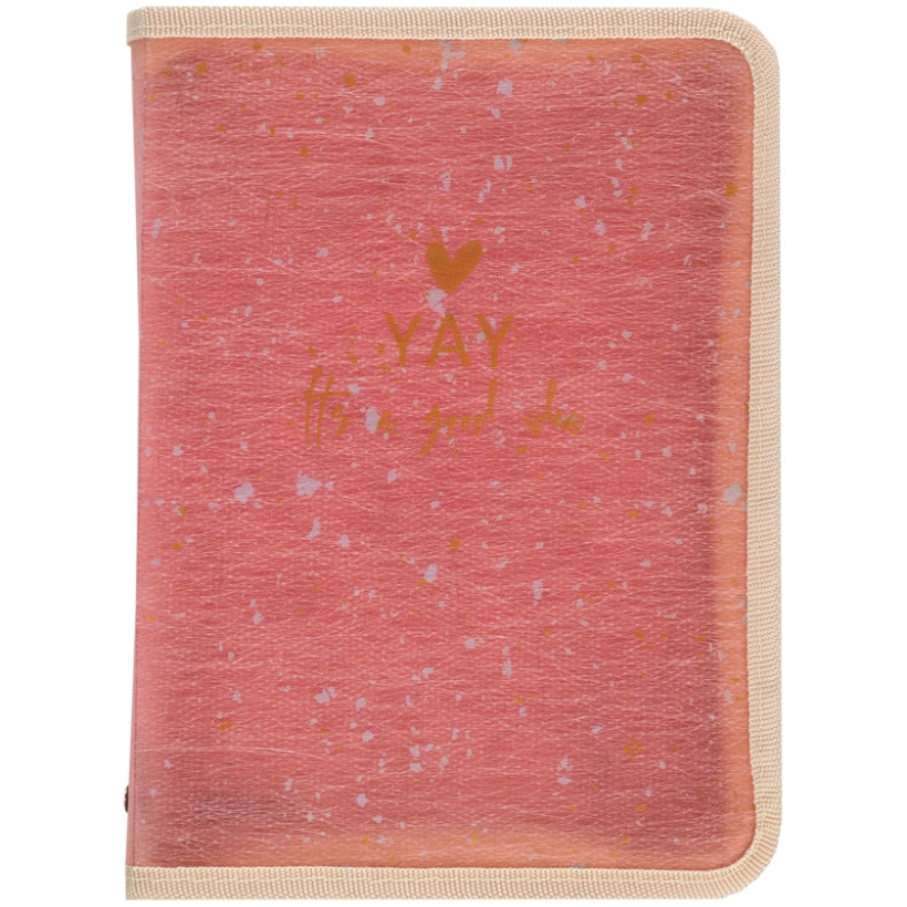 Папка А4 на змійці об'ємна 1804-14-А Shade Coral, фото 1