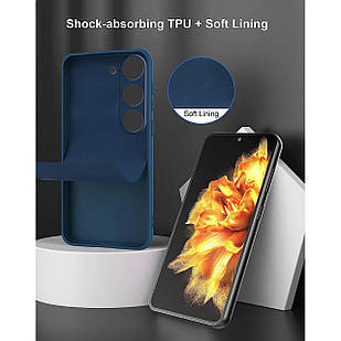 Чохол Silicone Case для Samsung Galaxy S21 FE Dark Blue