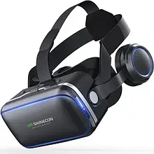 Окуляри віртуальної реальності Infinity 3D Glasses Box Stereo VR SHINECON Black помята упаковка