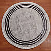 Турецький круглий килим 120*120 см біло-сірий REFORM CARPET Trend 1307, у вітальню, спальню, на кухню, фото 5