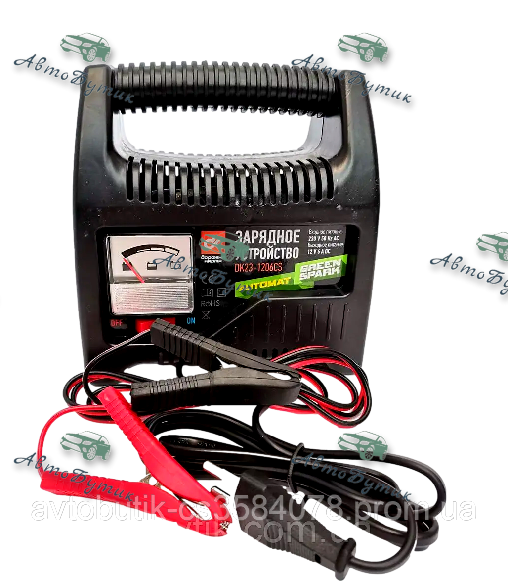 Зарядний пристрій 6 Amp 12V, аналоговий індикатор зарядки, фото 1