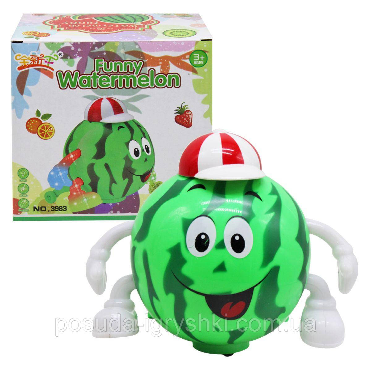 Кавун музичний, зі світлом, в коробці 3983 р.16,5*12,5*15,5см, фото 1