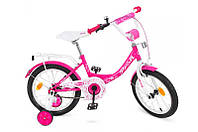 Велосипед дитячий PROF1 16, Y1613 Princess, SKD45, ліхтар, дзвінок, дзеркало, додаткові колеса, мал