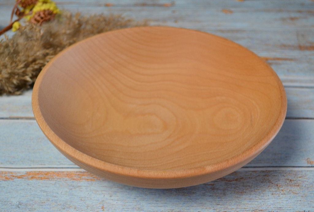 Тарілка з дерева I Дерев'яна тарілка для подавання страв I Тарілка