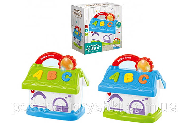 Будинок музичний зі світлом на батарейках 3АА, в коробці 25837E розмір 15-9,2-15,4см, фото 1