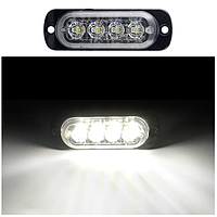 ГАБАРИТНЫЙ ФОНАРЬ 4 LED БЕЛЫЙ (I-CL-4LED-W) 12-24V 86x28мм 1шт.